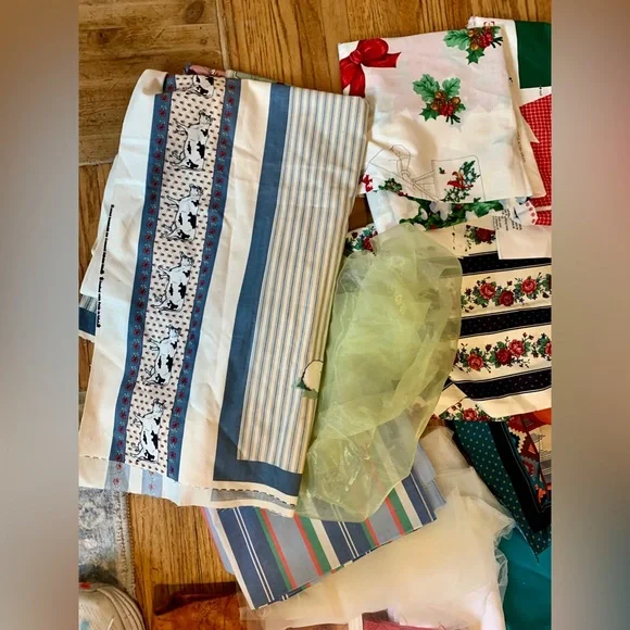 VTG LOT 13 Lb Fabric Quilting Crafts Country Patriotic Apron Concard Kessler - Picture 12 of 15